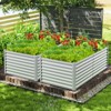 Tangkula 2 PCS Raised Garden Bed Large Metal Planter Box Kit for Vegetable Herb 6' x 3' x 2' - 3 of 4