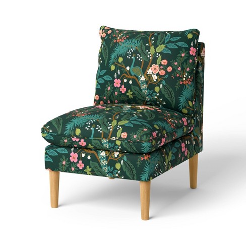 Rifle Paper Co. x Target Peacock Armless Accent Chair Assorted Greens