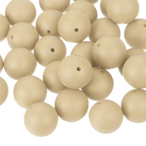 Unique Bargains Round Loose Silicone Beads for DIY Keychain Jewelry Making 50 Pcs - 1 of 4