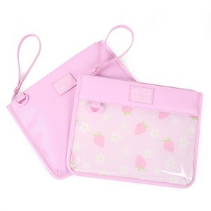 Fulton Bag Co. 2pk Leatherette Snack Pouches - Pink : Target