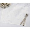 Saro Lifestyle Sheer Elegance Burnout Voile Vine Design Placemat (Set of 4), White, 13"x19" - 4 of 4