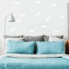 Unique Bargains Removable Feather Shape PVC Material Wall Stickers 5.31" x 1.46" 12 Pcs - 4 of 4