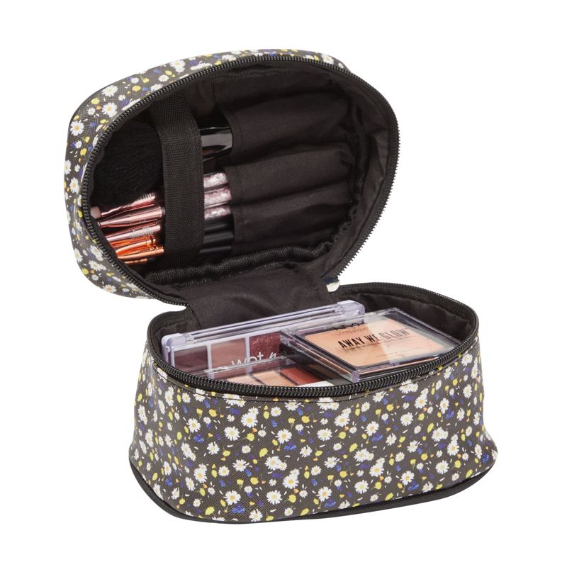 Glamlily 3 Piece Set Daisy Floral Makeup Bag for Travel (3 Sizes), 4 of 10