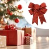 Unique Bargains Christmas Fabric Gift Bow Decoration 3.94"x4.72" 2 Pcs - 2 of 4