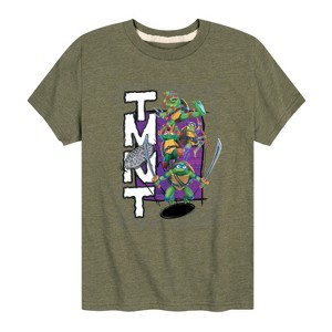Boys' - Teenage Mutant Ninja Turtles - Donatello, Raphael, Leonardo, & Michelangelo Short Sleeve Graphic T-Shirt - 1 of 4