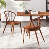 Costway Wooden Dining Chair Set of 2/4 with High Spindle Back Rubber Wood Legs Wide Seat - 2 of 4