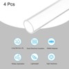 Unique Bargains Lamp Lantern Water Cooling System Acrylic Round Pipes Clear 4 Pcs 14" - 3 of 4