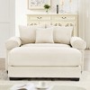 54.3" Oversized Cloud Modular Sectional Couch,Extra-Thick Armrests Good Resilience Cushions Ergonomic Design Premium Soft Corduroy Fabric - 3 of 4