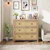 3 Dresser for Bedroom, 29" Tall Dresser, Modern Tall Drawer Dresser with Storage, Wooden Closet Dressers Chest of Drawers, White - 3 of 4