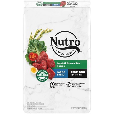 NUTRO Natural Choice Lamb and Brown Rice Recipe Large Breed Adult Dry Dog Food - 20lbs