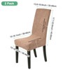 Unique Bargains Waterproof Jacquard Elastic Band Durable Dining Chair Slipcovers - 3 of 4