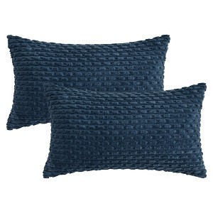 REGALWOVEN Soft Corduroy Throw Pillow Covers for Couch Bed Sofa Home Decor 2 Pcs - 1 of 4