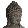 John Timberland Sitting Buddha Statue Sculpture Zen Decor Outdoor Garden Front Porch Patio Yard Outside Weathered Light Sandstone Finish 29 1/2" Tall - 3 of 4