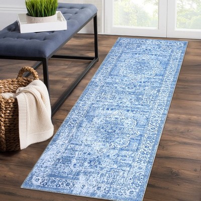 Vintage Area Rug Bedroom Rug Machine Washable Living Room Floor Carpet