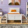 NicBex Twin/Full/Queen Size Platform Bed Frame with 4 Drawers,Wood Platform Bed with Headboard and Footboard,Solid Wood Slats Support,Easy Assembly - 2 of 4