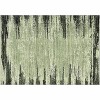 Modern Abstract 10x13 Area Rug – Machine Washable Non-Slip Low Pile Carpet, Soft, No-Shedding, Stain-Resistant Accent Rug for Bedroom, Green - 2 of 4