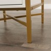 Engineered Wood and Metal L-Shaped H-Base Computer Desk with Drawers and Open Shelf - 4 of 4