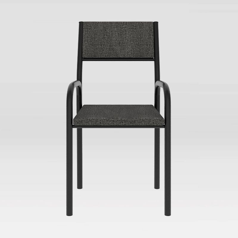 Metal Frame Office Visiting Chair Black - Techni Mobili, 2 of 10