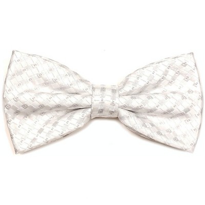 Men's Plaid Pre-tied Adjustable Length Bowtie - Formal Tuxedo Solid Color