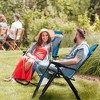 Tangkula Oversized Zero Gravity Lounge Chair Folding Recliner w/ Cup Holder & Pillow Blue - 2 of 4