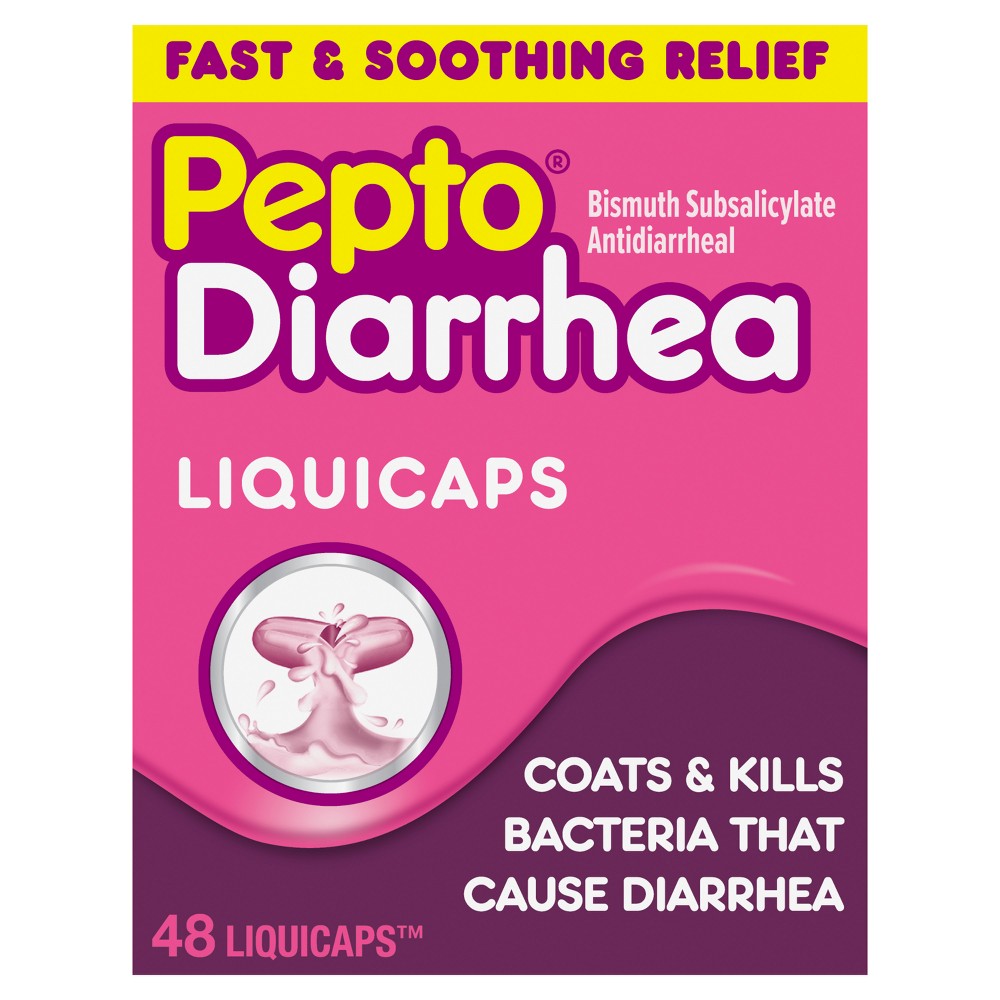 UPC 301490001714 product image for Pepto-Bismol Anti-Diarrheal Medicine LiquiCaps - 48ct | upcitemdb.com