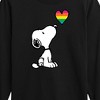 Boys' - Peanuts - Snoopy Rainbow Heart Long Sleeve Graphic T-Shirt - 2 of 4