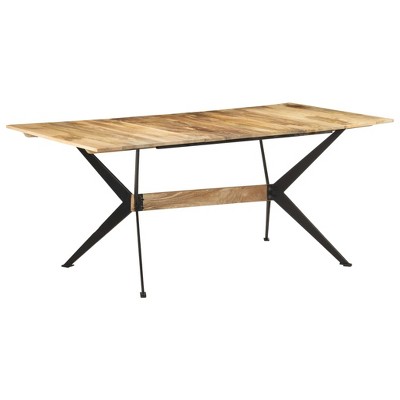 vidaXL Dining Table 70.9 in.x35.4 in.x29.9 in. Solid Mango Wood