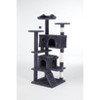 DOMETOUR 54 Inch Multi-functional Cat Tree House Cat Climbing Frame Lounge and Recreation Area Detachable Toy for Kitten - 3 of 4