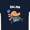 Dog Man Running Youth Navy Crew Neck Short Sleeve T-shirt - 2 of 3