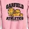 Boys' - Garfield - Sleeping Athletics Graphic Long Sleeve Fleece Sweatshirt - 2 of 4
