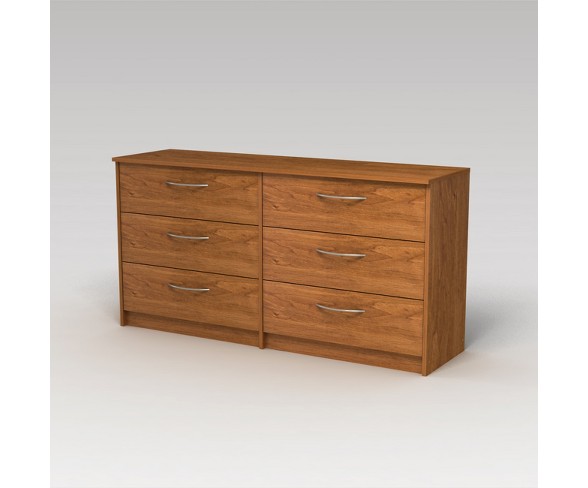 Addison 6 Drawer Dresser Bank Alder Brown - Loft 607