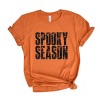 Spooky Season Block Distressed - Women's Short Sleeve Graphic T-Shirt - 3 of 4