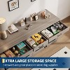 Jojoka Double Dog Crate Furniture, Heavy Duty Indoor Dog Kennel with Divider, 3 Storage Drawers, Decorative Pet Cage - 4 of 4