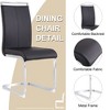 NicBex 5 PCS/7 PCS MDF Dining Table Set,4/6 PU Chairs with C-Tube Metal Legs for Dining Meeting Room - 4 of 4
