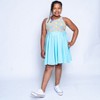Mightly Girls Fair Trade Organic Cotton Sleeveless Twirl Dress, Sidewalk Chalk - 2 of 4