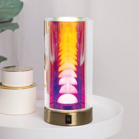 Iridescent Heart Table Lamp