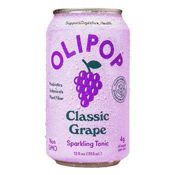 OLIPOP Classic Grape Prebiotic Soda - 12 fl oz