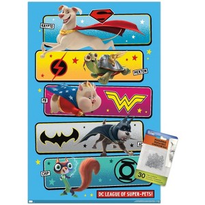 Trends International DC Comics Movie DC League of Super-Pets - The Pets Unframed Wall Poster Prints - 1 of 4