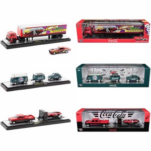 Auto Haulers "Coca-Cola" Set of 3 pieces Release 32 Limited Edition to 7250 pieces Worldwide 1/64 Diecast Models by M2 Machines - 1 of 4