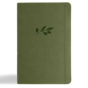 CSB Thinline Bible, Anglicised Edition, Olive Leathertouch - by  Csb Bibles by Holman (Leather Bound) - 1 of 1