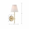 Crystorama Lighting Gamma 1 - Light Sconce in  Aged Brass - 3 of 3
