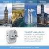 US to UK Plug Adapter, Type G Ireland Travel Adaptor with 4 Electrical Outlet 3 USB Charger, USA to England Scotland London Dubai Hong Kong Singapore - 4 of 4