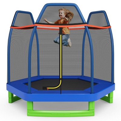 Costway 7FT Kids Trampoline Outdoor Indoor Recreational Bounce Jumper ASTM Approved