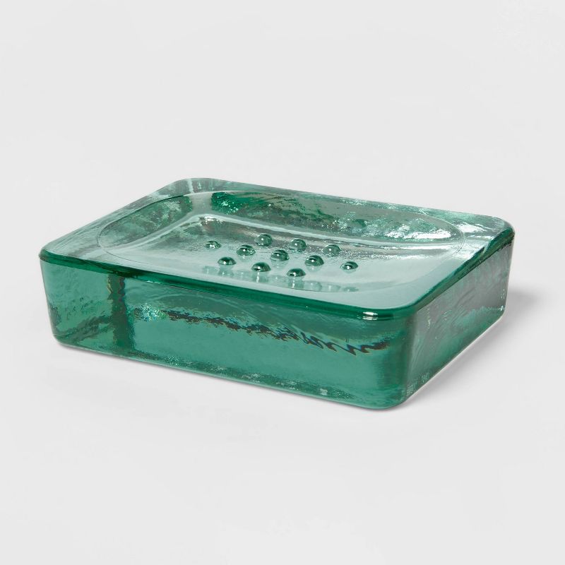 Recycled Glass Soap Dish Clear - Threshold&#8482;, 1 of 9