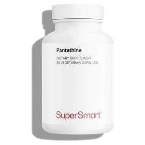 SuperSmart Pantesin Pantethine 600mg per Day - Pantothenic Acid - Active Vitamin B5 Supplement | Non-GMO & Gluten Free - 90 Vegetarian Capsules - 1 of 1