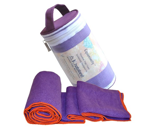 Equanimity Extra Long Yoga Towel - Purple