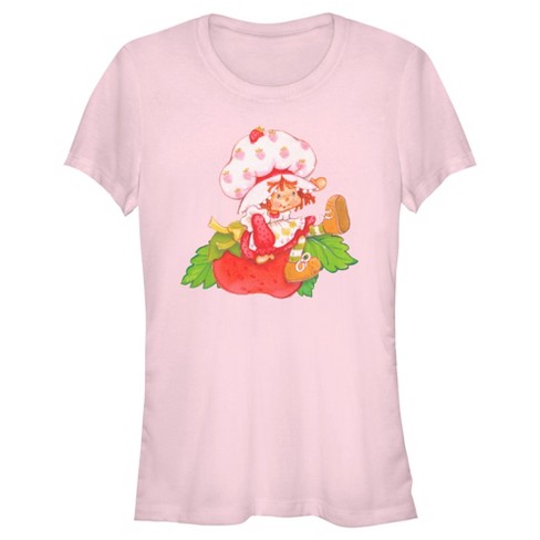 Children's Strawberry Applique Striped T-Shirt & Shorts Set