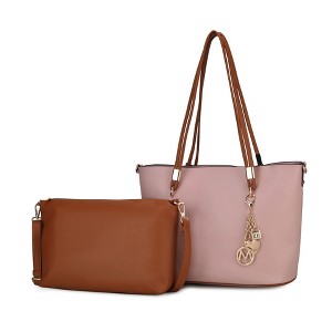 MKF Collection Malay Vegan Leather Women’s Tote Bag with Cosmetic Pouch by Mia K - 1 of 4