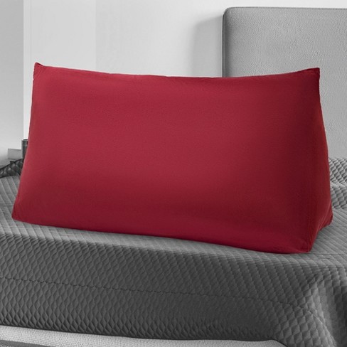 Cheer Collection Back Support Wedge Pillow With Adjustable Neck Pillow,  Maroon : Target