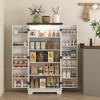 Aghana Digitals Blue Kitchen Storage Cabinet with 5-Tier Shelves, 12 Door Spice Racks, Adjustable - 2 of 4